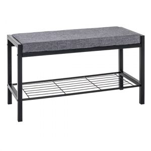 traverse-metal-shoe-bench-black-grey-fabric-seat