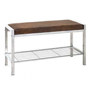 traverse-metal-shoe-bench-vintage-brown-fabric-seat