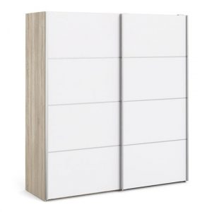 trek-wooden-sliding-doors-wardrobe-white-oak-5-shelves