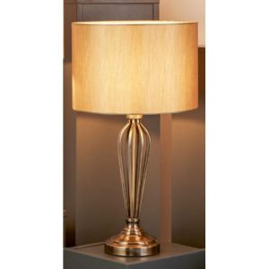 unique-antique-brass-table-lamp-gold-shade