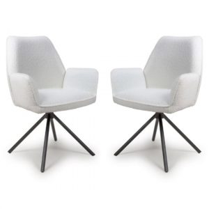 utica-ivory-boucle-carver-snuggly-fabric-dining-chairs-pair