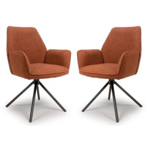 utica-rust-boucle-carver-snuggly-fabric-dining-chairs-pair