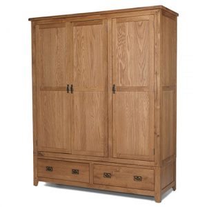 velum-triple-door-wardrobe-solid-chunky-oak-2-drawers