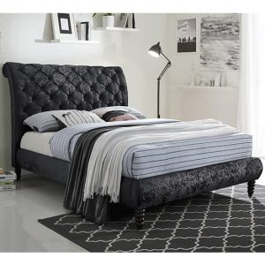 venice-velvet-double-bed-black-black-wooden-legs