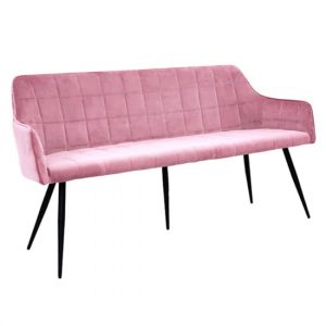 vernal-velvet-dining-bench-blush-black-metal-legs