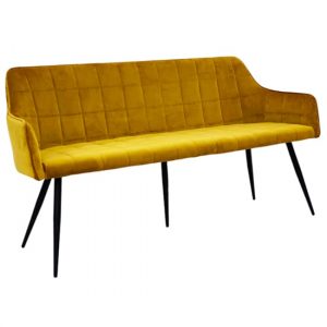 vernal-velvet-dining-bench-mustard-black-metal-legs