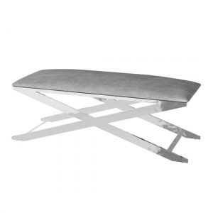 vertue-velvet-fabric-upholstered-dining-bench-silver-grey