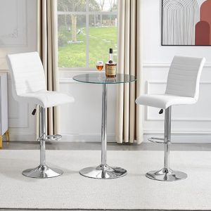 vetro-round-clear-glass-bar-table-2-ripple-white-stools