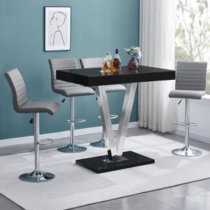 vienna-glass-bar-table-black-gloss-4-ripple-grey-stools