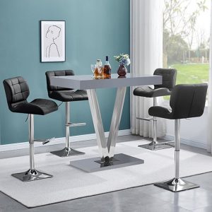 vienna-glass-bar-table-grey-gloss-4-candid-black-stools