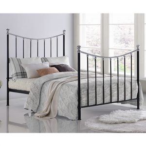 vienna-metal-double-bed-black-chrome-details