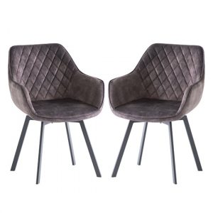 viha-swivel-graphite-velvet-dining-chairs-pair