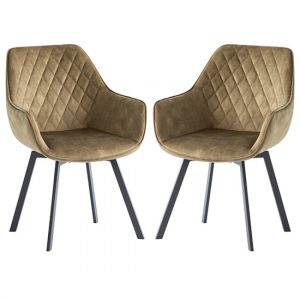 viha-swivel-green-velvet-dining-chairs-pair