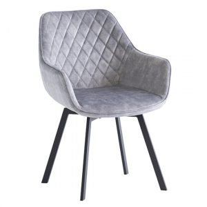 viha-swivel-velvet-dining-chair-silver