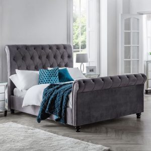 vineland-velvet-sleigh-double-bed-grey