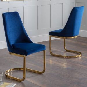 vittoria-blue-velvet-cantilever-dining-chairs-pair