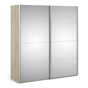 vrok-mirrored-sliding-doors-wardrobe-oak-2-shelves