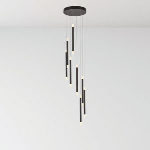 wands-led-8-lights-drop-ceiling-pendant-light-matt-black