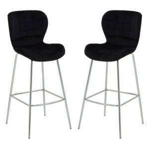 warden-black-velvet-bar-chairs-silver-legs-a-pair