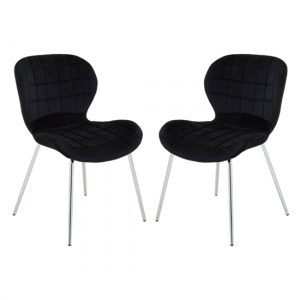 warden-black-velvet-dining-chairs-silver-legs-a-pair