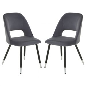 warns-grey-velvet-dining-chairs-silver-foottips-a-pair
