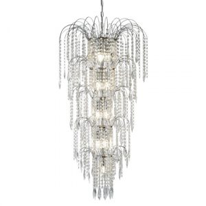 waterfall-13-lights-crystal-tier-pendant-light-chrome