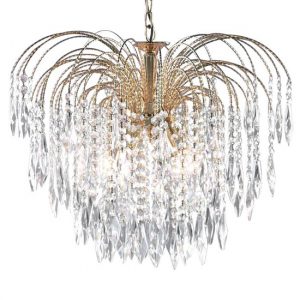 waterfall-5-lights-crystal-pendant-light-gold
