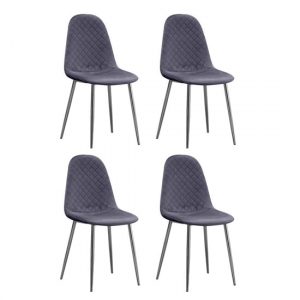 weeko-set-of-4-velvet-dining-chairs-grey-chrome-legs