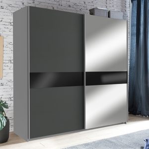 weimar-sliding-door-mirrored-wide-wardrobe-graphite