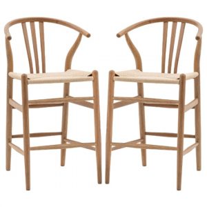 whiten-natural-wooden-bar-chairs-pair