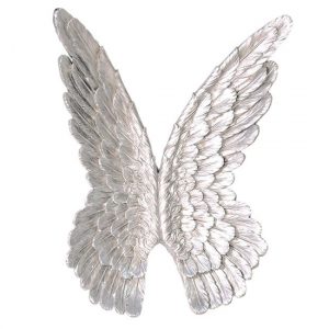 wings-poly-wall-art-antique-silver