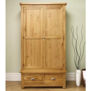 woburn-wooden-wardrobe-oak-with-2-doors-2-drawers
