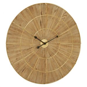 xuange-round-wooden-wall-clock-natural-frame