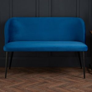 zazie-plush-velvet-dining-bench-blue-black-legs