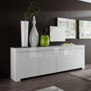 Benetti-Sideboard-Wide-White-High-Gloss-4-Doors
