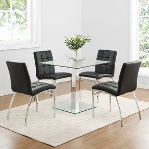 Hartley-Glass-Bistro-Table-4-Black-Coco-Chairs