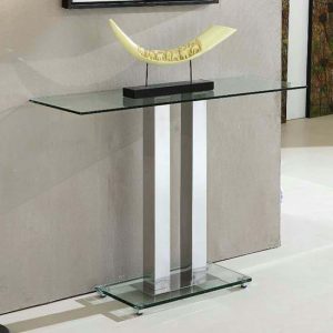 Jet-Rectangular-Clear-Glass-Console-Table-Chrome-Supports
