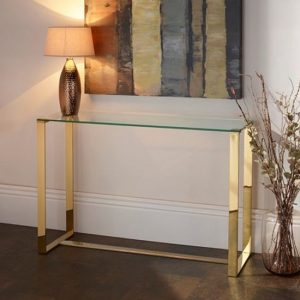 Megan-Glass-Rectangular-Console-Table-Gold-New