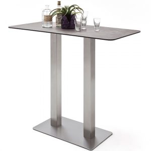 Soho-Glass-Bar-Table-Mokka-Brushed-Steel