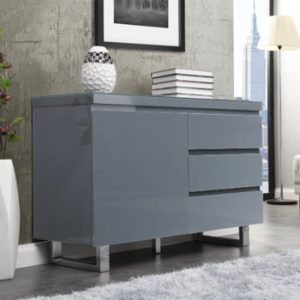 Sydney-Small-Sideboard-Gloss-Grey-3-Drawer-1-Door
