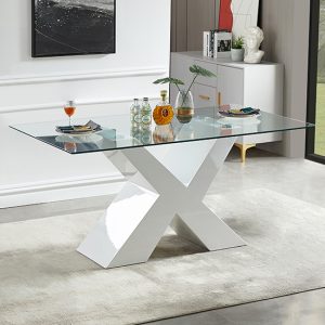 Zanti-Glass-Dining-Table-White-High-Gloss-Legs