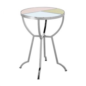 aarox-round-multicoloured-glass-side-table-silver-frame