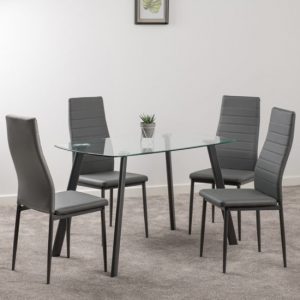 abbey-clear-glass-dining-table-4-grey-leather-chairs