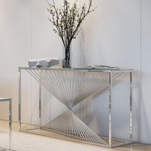abrstact-glass-console-table-polished-stainless-steel-frame