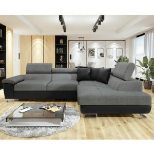 acker-fabric-right-hand-corner-sofa-bed-black-grey
