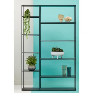 acre-metal-shelving-unit-multi-open-shelves-black
