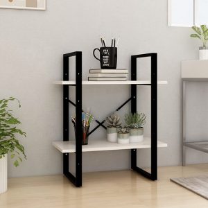 aharon-2-tier-solid-pinewood-bookshelf-white