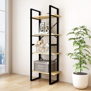 aharon-4-tier-solid-pinewood-bookshelf-natural