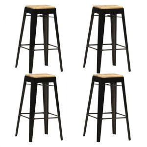aleen-4-pcs-wooden-bar-stools-black-steel-frame-brown