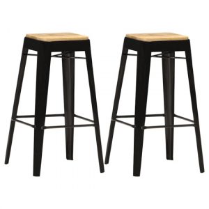 aleen-brown-wooden-bar-stools-black-steel-frame-pair